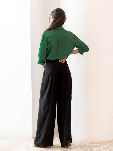 Seam Detail Wide Leg Pant