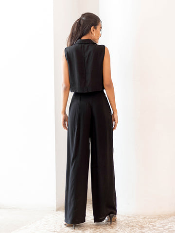 Seam Detail Wide Leg Pant