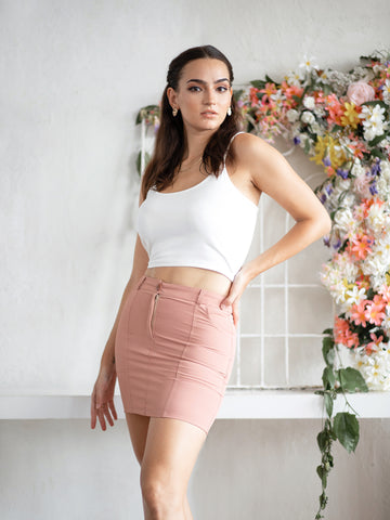Pocket Detailed Mini Skirt