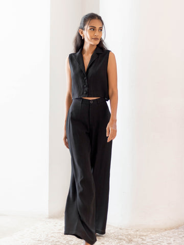 Seam Detail Wide Leg Pant