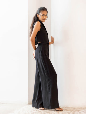 Seam Detail Wide Leg Pant