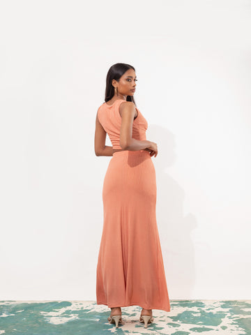 Plunging Neckline Detail Crop Top