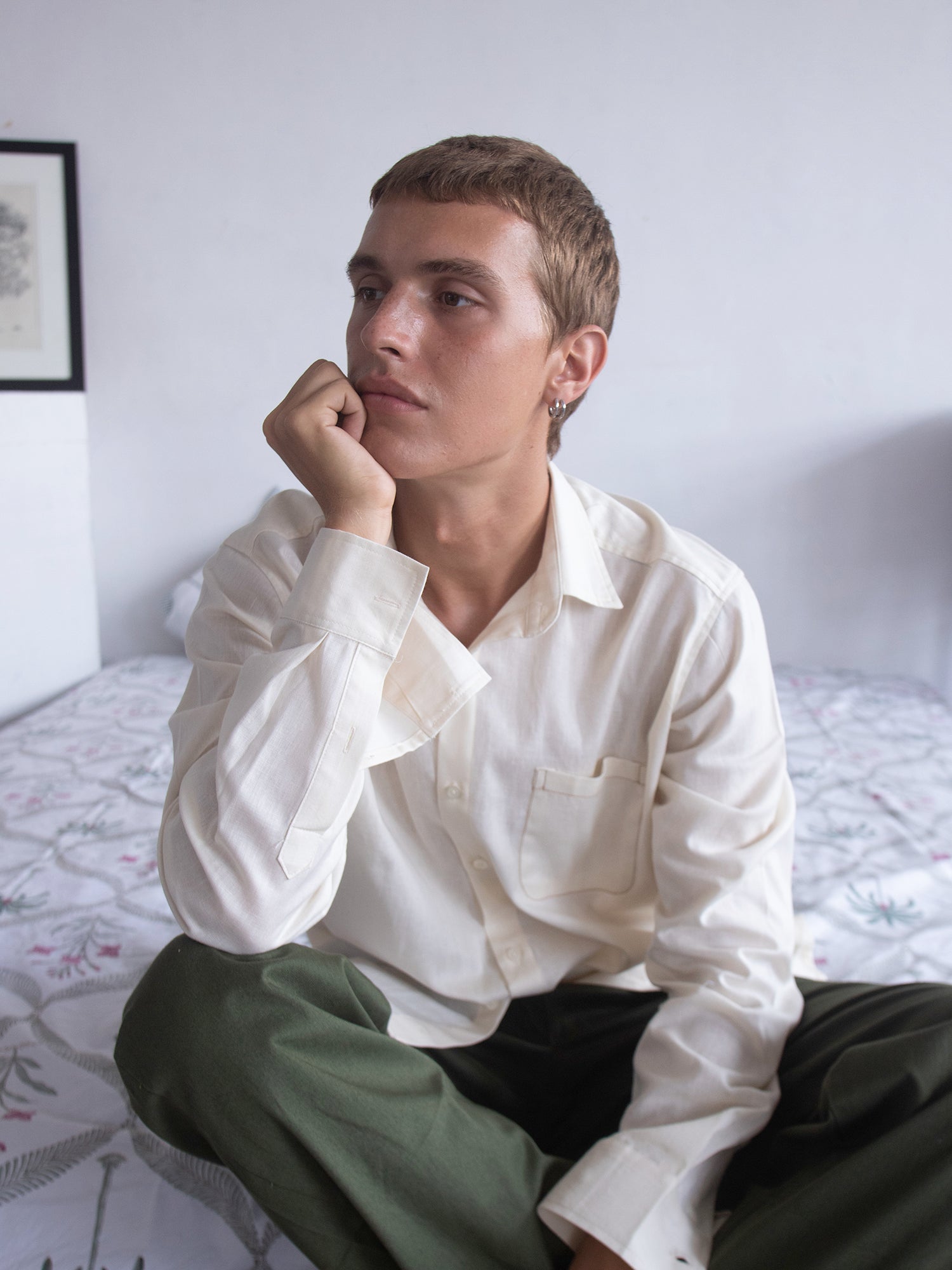 Long sleeve regular collar shirt