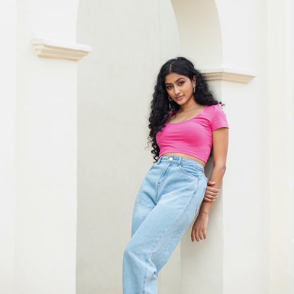 Round Neck Basic Top