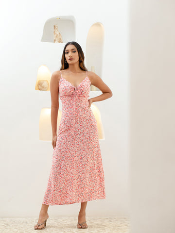 Tie-up Detail Maxi Dress