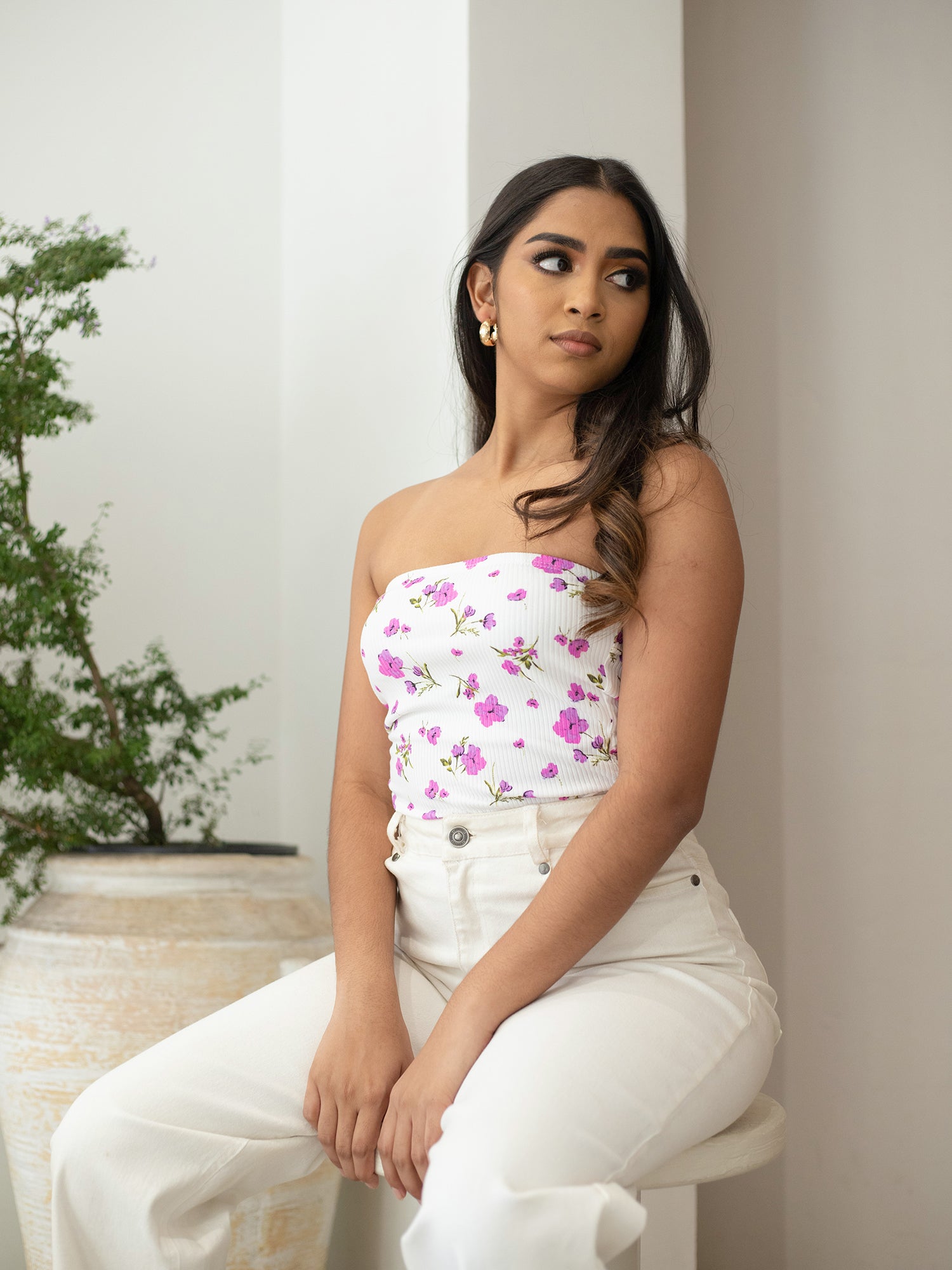 Side Ruched Detail Sleeveless Body Suit