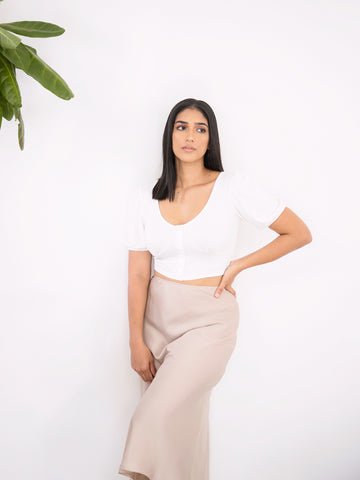 Bustier Jersey Crop Top