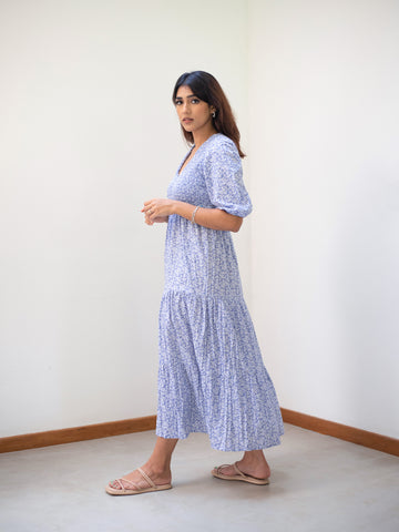 Smock Detail Maxi Dress