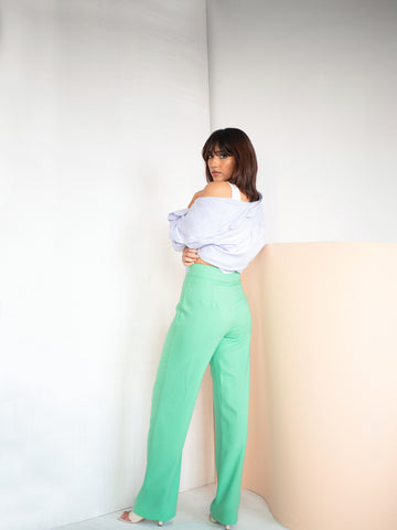 High Waist Straight Leg Pant