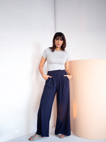 Wide Leg High Waist Pant