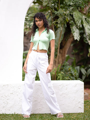 Raw Hem Crop Top