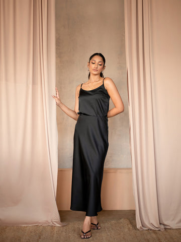 Round Neck Satin Cami Top