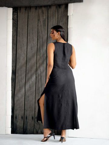 Basic High Waist Midi Skirt