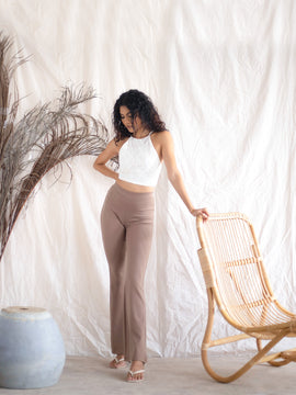 Haulter Neck  Back  Tieup  Crop  Top