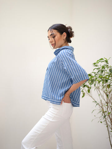 Button Down Loose Fit Top