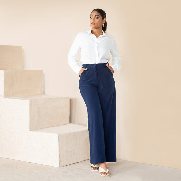 High Waist Straight Leg Pant